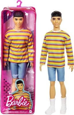 Barbie Ken w pasiastej koszuli MATTEL