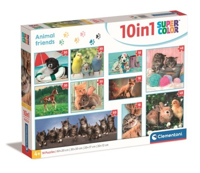 CLEMENTONI PUZZLE 10W1 ANIMAL FRIENDS