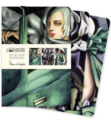 Tamara de Lempicka Midi Notebook Collection Flame Tree Studio miękka Flame