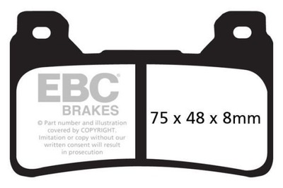 EBC ZAPATAS DE FRENADO HONDA CBR 600 (07-14)/ CBR 1000 FIREBLADE (ABS) (09-  