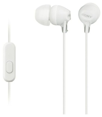 Słuchawki douszne SONY MDR-EX15AP Białe