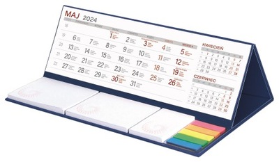 Kalendarz biurkowy 2024 Wokół Nas Kalendarz Maxi granatowy