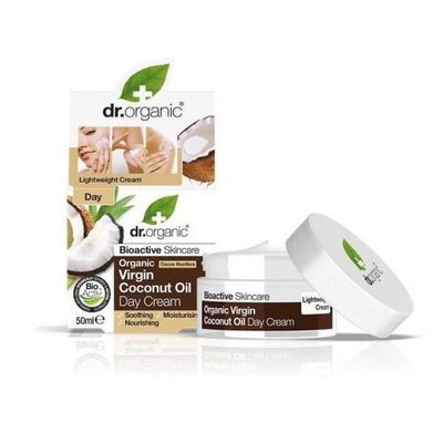 Dr.Organic Virgin Coconut Oil Day Cream odżywczo-zmiękczający krem na P1