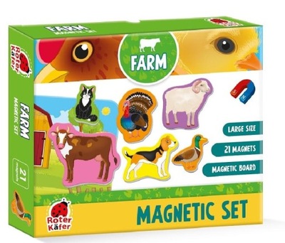 Puzzle magnetyczne "Farma" z tablicą RK2090-01