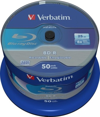 BD-R VERBATIM 25 GB 6x Cake Box 50 szt.