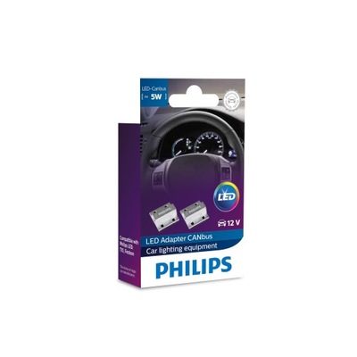 PHILIPS STEROWNIK OŚWIETLENIA LED CANBUS 5W (ADAPTER LED) 2SZT. (BRAK ECE)