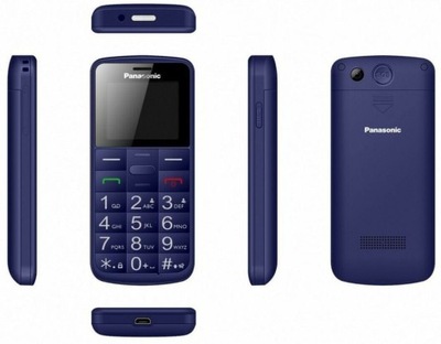 Telefon komórkowy Panasonic KX-TU110 512 MB / 32 MB niebieski