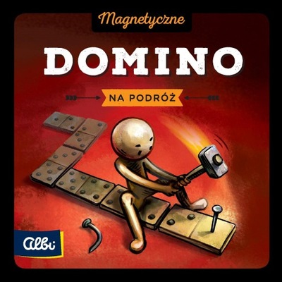 Gra logiczna podróżna DOMINO na magnes