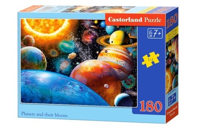 CASTORLAND PUZZLE PLANETY I ICH KSIĘŻYCE 180 ELEMENTÓW