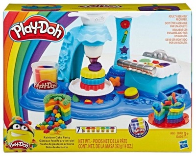Ciastolina Play-Doh tęczowe ciasto z niespodzianką