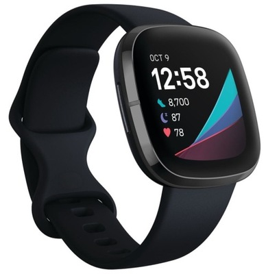 Smartwatch Fitbit Sense czarny