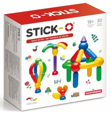 Magformers Stick-O Basic 30el. KLOCKI MAGNETYCZNE