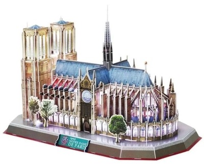 Puzzle 3D LED. Katedra Notre Dame