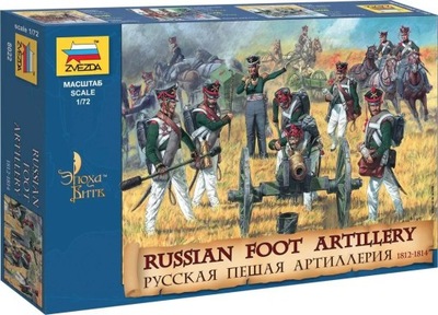 Zvezda 8022 1/72 Russian Foot Artillery 1812-1815