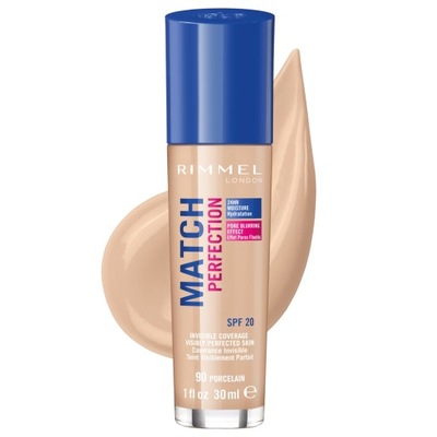 Rimmel Match Perfection SPF20 podkład 30 ml Nr 90 Porcelain