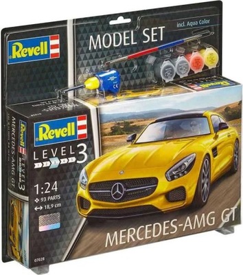 Zestaw: Mercedes AMG GT + farby + klej - REVELL