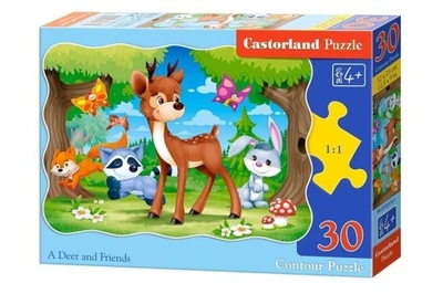 Puzzle Castorland 30 elementów A Deer and Friends