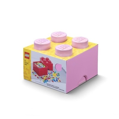 Pojemnik LEGO Storage Brick 4 różowy