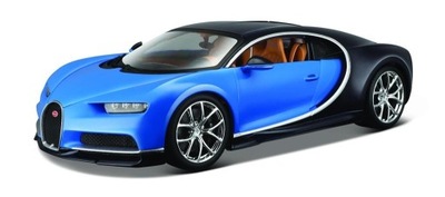 Samochód Bugatti Chiron, niebieski