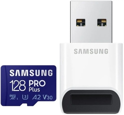 Samsung 128GB microSDXC PRO Plus 160MB/s z czytnikiem