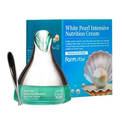 FarmStay White Pearl Intensive Nutrition Cream przeciwzmarszczkowy krem P1
