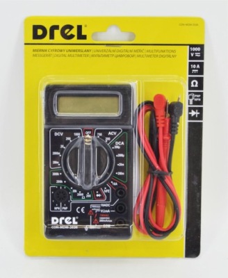 CYFROWY MIERNIK, MULTIMETR DO PRĄDU CYFROWY DREL