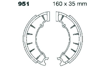 EBC951 EBC APKABOS HAM. MOTO. C.Z./JAWA 125/175/250/350 (75-) 