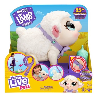 LITTLE LIVE PETS INTERAKTYWNA OWIECZKA DŹWIĘK OWCA MY PET LAMB SNOWIE