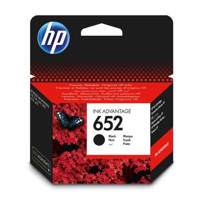 HP oryginalny ink / tusz F6V25AE, HP 652, black, 360s