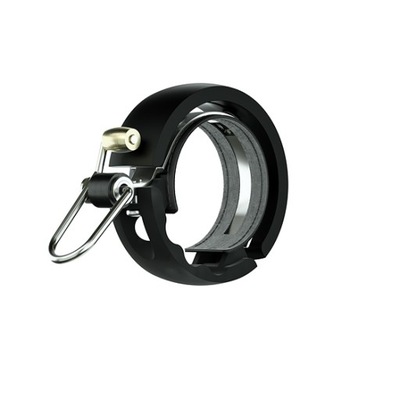 Dzwonek mechaniczny Knog Oi Luxe Large czarny 23,8-31,8 mm