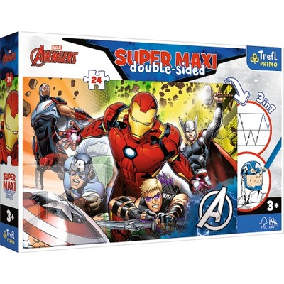 TREFL Puzzle Super Maxi 24 el Silni Avengers Marvel