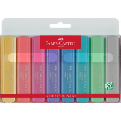 Zakreślacz różne kolory Faber-Castell 8 szt.
