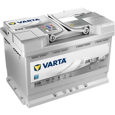 АКУМУЛЯТОР АВТОМОБІЛЬНИЙ VARTA SILVER DYNAMIC AGM 70AH, 12V, 760A, E39