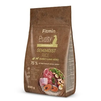 Fitmin Dog Purity Rice Semimoist Rabbit & Lamb / Półwilgotna 800g