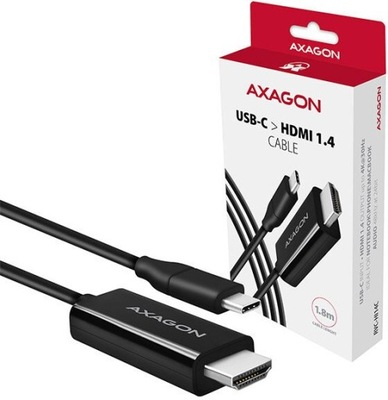 AXAGON RVC-HI14C Aktywny Adapter Kablowy USB-C do HDMI 4K 1.8M