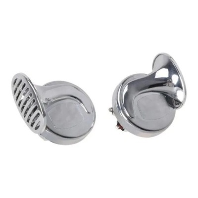 Клаксон с przekaźnikiem 12v, хром 2 тоны фото №1