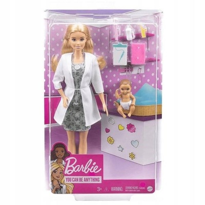 Barbie lalka Pediatra GYK01 lekarz niemowlę