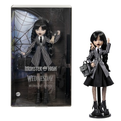 Lalka Monster High X Wednesday Szkolny Mundurek HXJ04