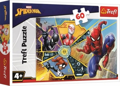 TREFL Puzzle 60 el. Marvel Spiderman W sieci