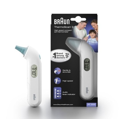 Termometr elektroniczny dla dzieci Braun ThermoScan3 IRT3030