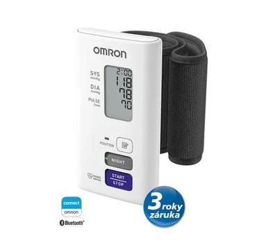 OMRON Cyfrowy tonometr nadgarstkowy z bluetooth dla iOS i Androida