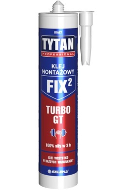 TYTAN KLEJ MONTAŻOWY FIX2 GT BIAŁY 290ML