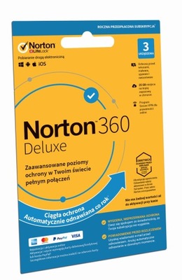 Norton 360 Deluxe 3 st. / 12 miesięcy