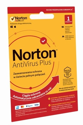 Norton LifeLock Antyvirus+ 2GB 1 st. / 12 miesięcy
