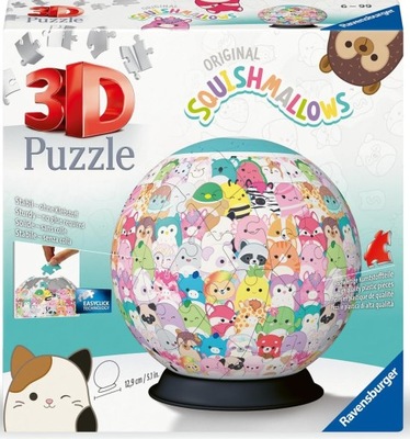 Puzzle 3D 72 elementy. Kula: Squishmallows