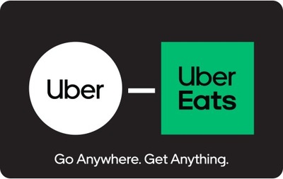 Kod podarunkowy Uber & Uber Eats 100 zł