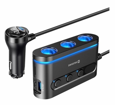 2 x SWISSTEN ŁADOWARKA SAMOCHODOWA USB-C USB ADAPTER