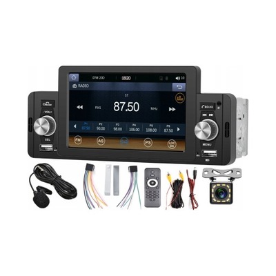 Radio samochodowe ALLNOEL A3107 CarPlay / Android Auto 1-DIN