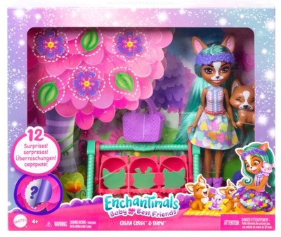 Enchantimals Lalka i dzieci - Crizia Corgi HLK83