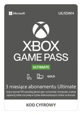 Subskrypcja Xbox Game Pass Ultimate 3 miesiące